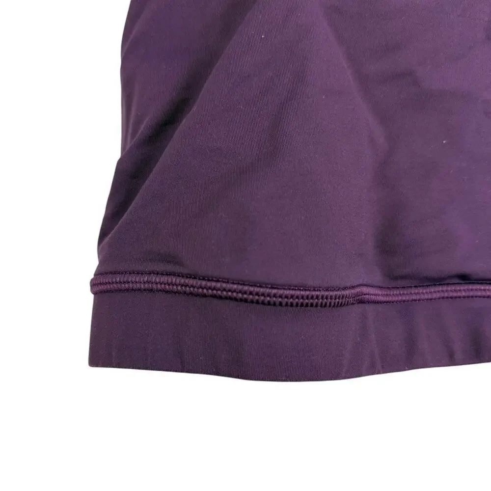 Lululemon Purple Sports Bra Womens Workout Gym Strappy Criss Cross Back Top sz 6